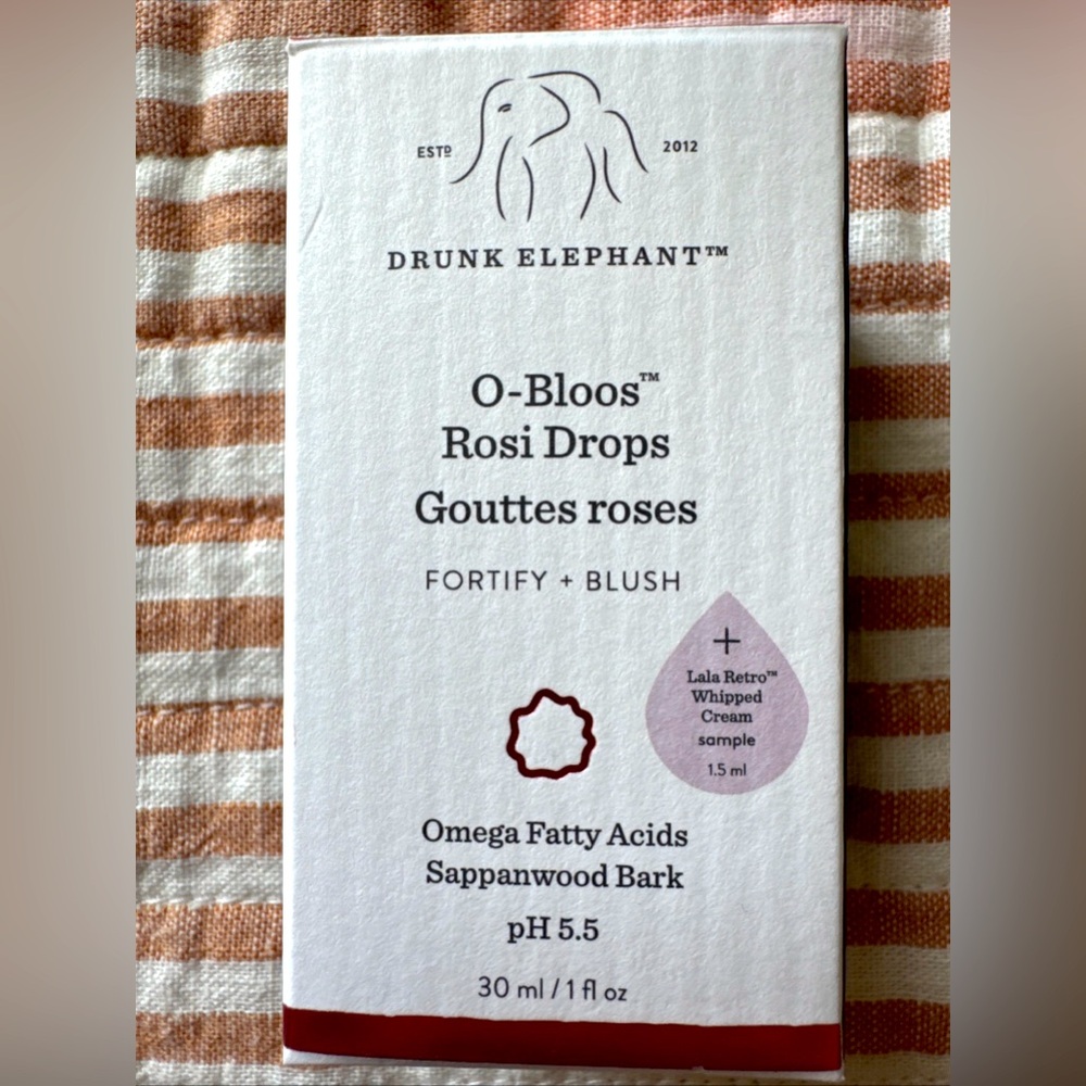 Drunk Elephant O-Bloos Rosi Glow Drops 1 OZ / 30 ML FULL SIZE NIB